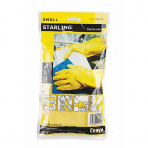 Rukavice STARLING žluté, gumové , velikost 
